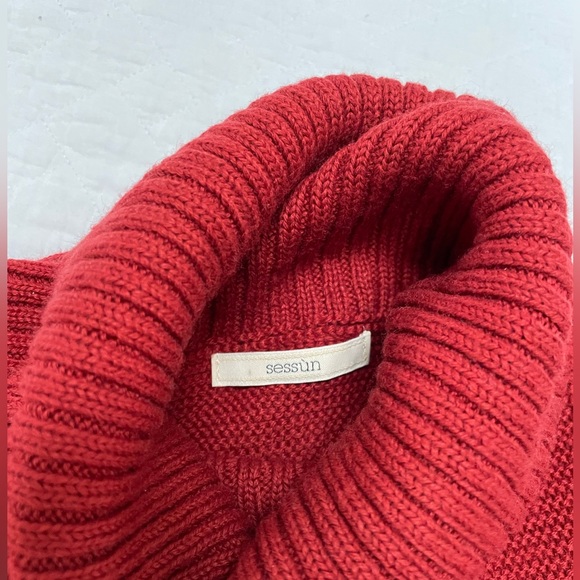 Sessun Bowen Turtleneck Sweater, Red - size S - Picture 3 of 6